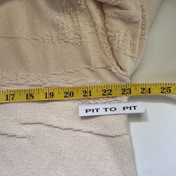 Vintage Expressions Grandpa Knit Sweater Large White Crewneck Golf Grandpacore - Picture 6 of 8